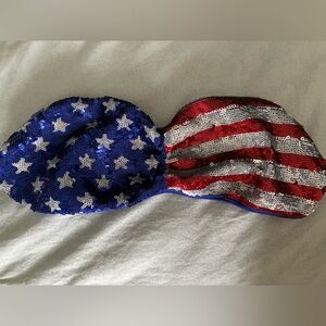Sequin American Flag Bra Bandeau